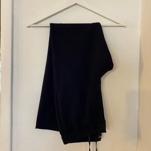 Linen Navy Drawstring Pants